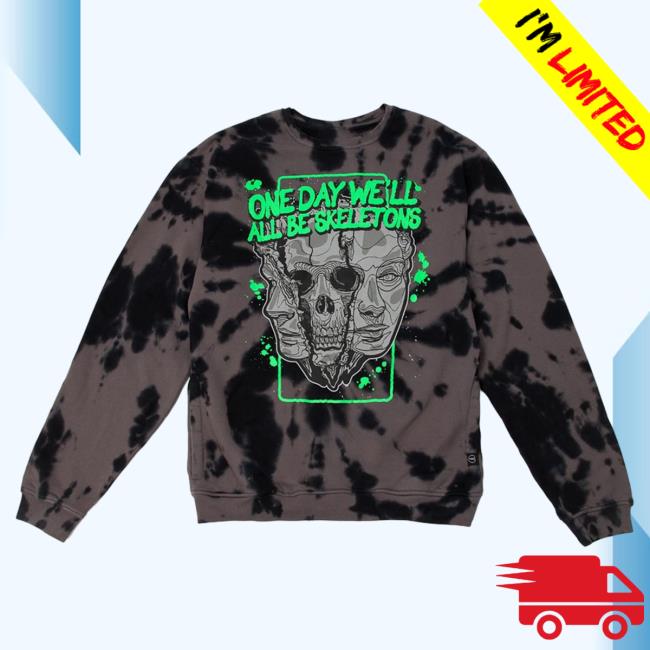 Official Philip Defranco Merch Store Beautiful Bastard One Day We'll All Be Skeletons Hooded Sweatshirt Beautifulbastard Philipdefranco Shop