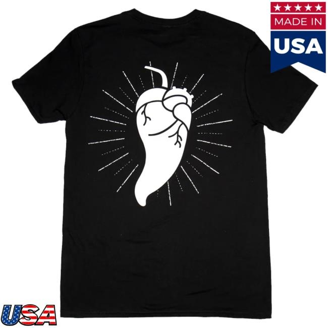 Official Heartbeat Hot Sauce Merch Wordmark Tee Heartbeat Hot Sauce Merch Wordmark Crewneck Sweatshirt