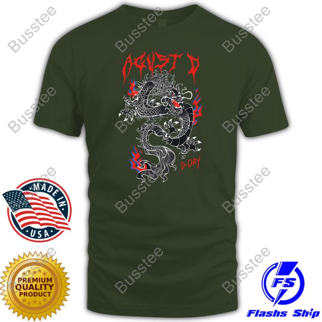 Bloomingdream Merch Dragon Agust D 'D-Day' Shirt Bloomingdream Merch Dragon Agust D 'D-Day' Long Sleeve T Shirt
