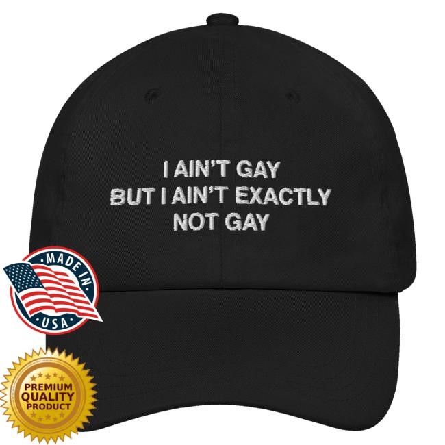 Thegoodshirts Merch Shop I Ain't Gay But I Ain't Exactly Not Gay new twill cap