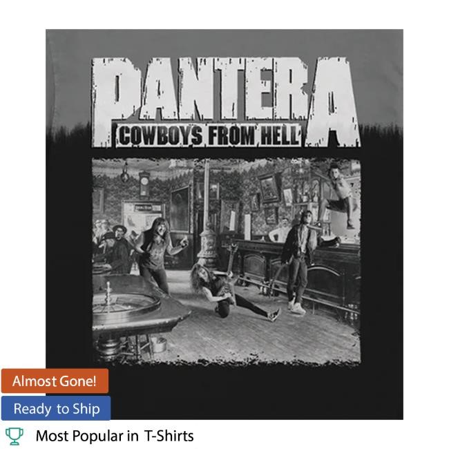 Pantera Merch Store Cowboys From Hell Dip Dye Shirt