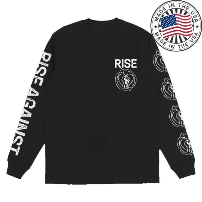 Rise Against Official Merch Store Chalk Logo Long Sleeve T Shirt