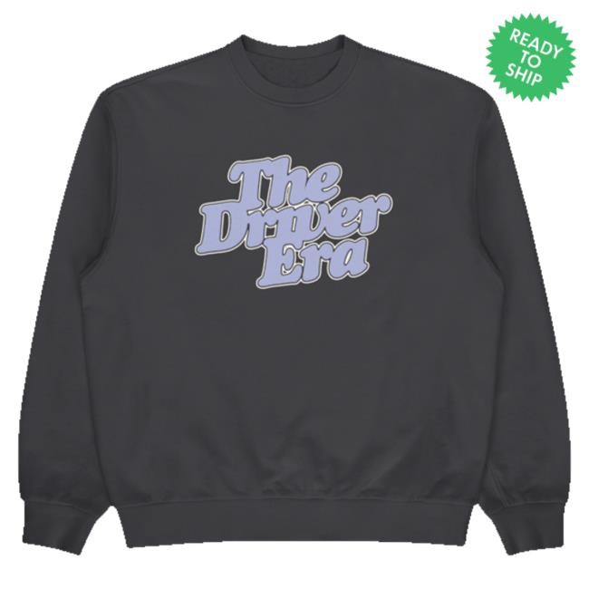 The Driver Era Merch Store Lavender Logo Crewneck (Puff Ink) Shirts