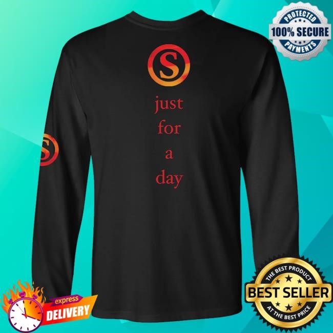 Slowdive Merch Limited Edition Just For A Day Long Sleeve Black Shirt