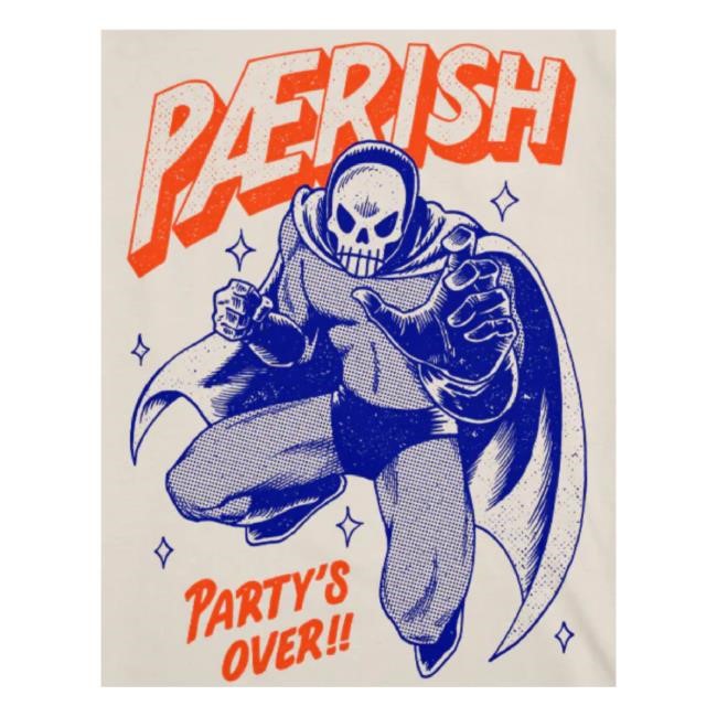 Official Evil Greed Merch Paerish Party's Over Hoodie