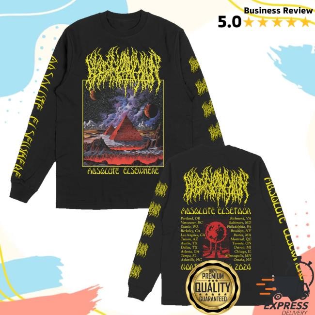 Blood Incantation Official Store Absolute Elsetour Na 2024 Cover Classic Shirt Black