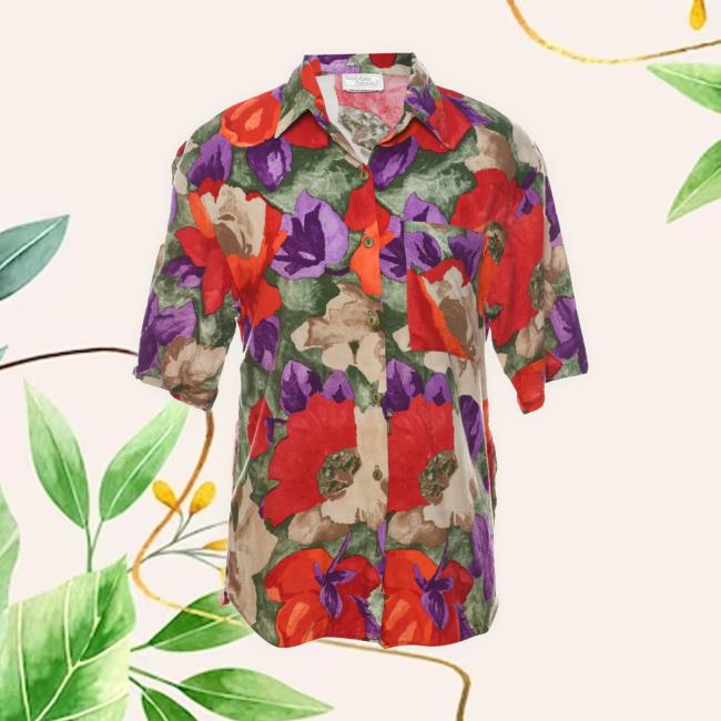 Beyondretro Floral Hawaiian Hoodie