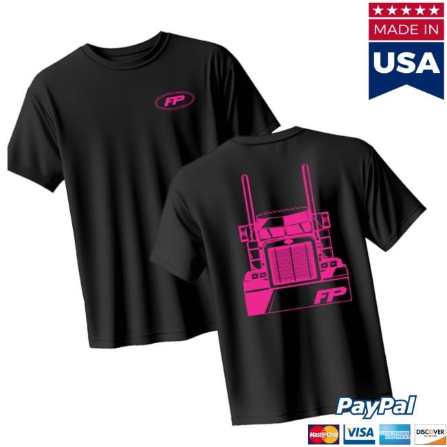 Official Fitzgerald Performance Merch Store Peterbilt T-Shirt (Pink) Tee Shirt