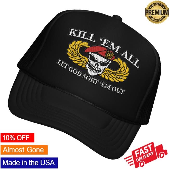Death Rattle Market Merch Kill ‘Em All Bucket Hat