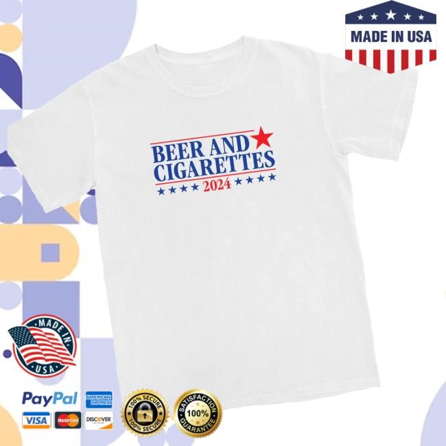 Shitheadsteve Merch Beer & Cigarettes '24 T Crewneck Sweatshirt