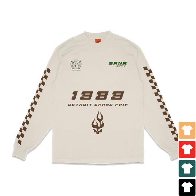 Trending Sana Detroit Merch Store Sana Racing Team Tee - Creme Sanadetroit Shop