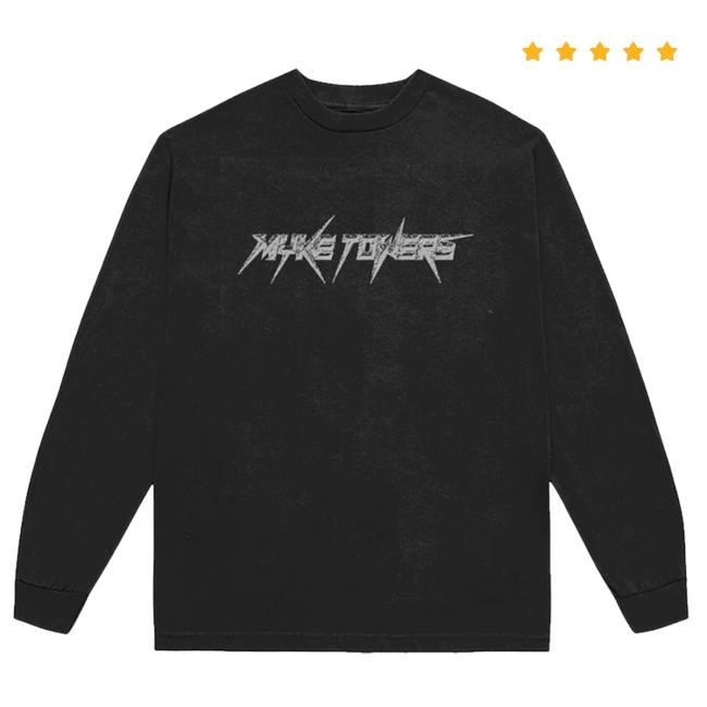 Official Myke Towers Merch Mt Barbed Wire Longsleeve Tee