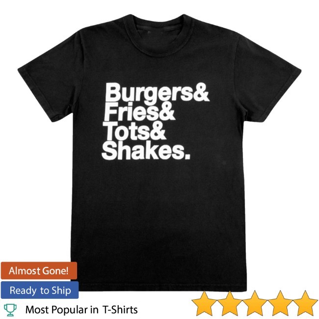 Mohawk Monty Burgers & Fries Tee Shirt Monty's Good Burger Merch Store