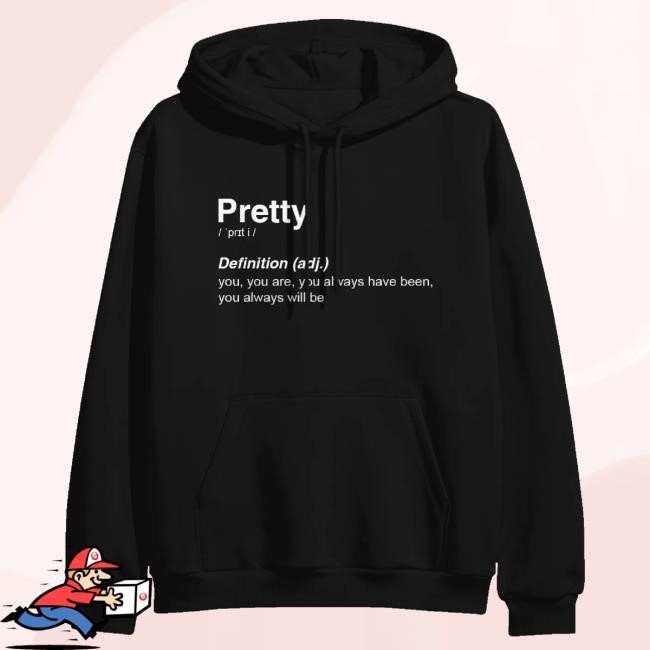 Jvke Merch Pretty Definition Black Hoodie Sweatshirt