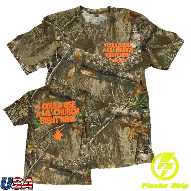 Official A Lil Church Camo Classic Shirt