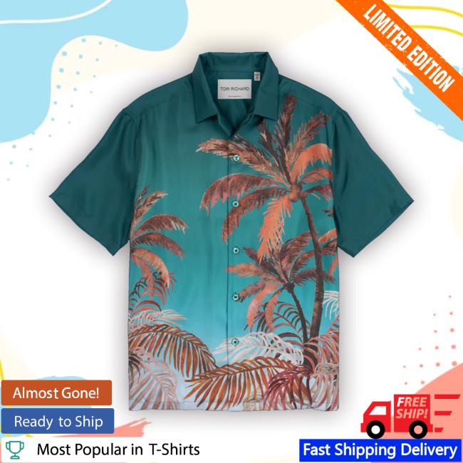 Toririchard Store Twilight Palm Hooded Sweatshirt