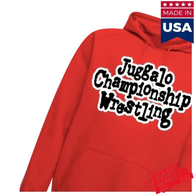 Psychopathic Vault Store Red Juggalo Championship Wrestling Embroidered Youth T Shirt
