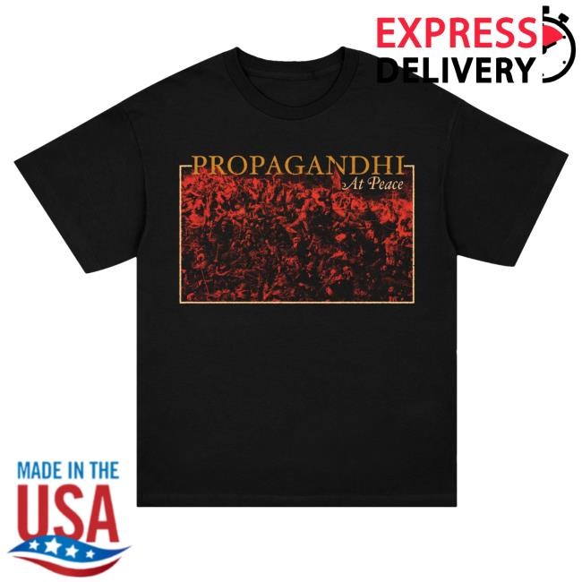 Kings Road Merch Propagandhi At Peace Album Shirts Black