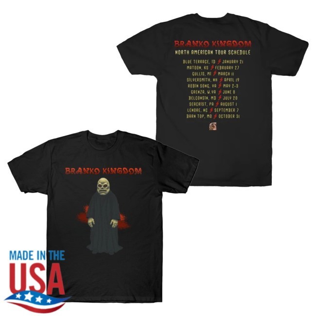 Knifepoint Horror Merch Branko Kingdom Tour Dates Hooded Sweatshirt