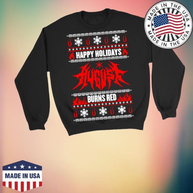 August Burns Red 2024 Ugly Christmas Crewneck Sweatshirt August Burns Red Official Store 2024 Ugly Christmas