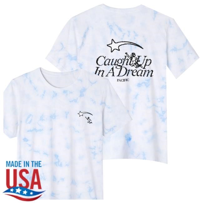 Official Thebandpacific Merch Store Caught Up In A Dream Tie-Dye Hooded Sweatshirt