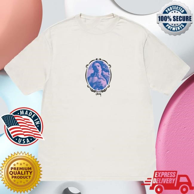 Popcorn Store Merch Stussy Venus Oval Pig Dyed Tee-Natural Hooded Sweatshirt