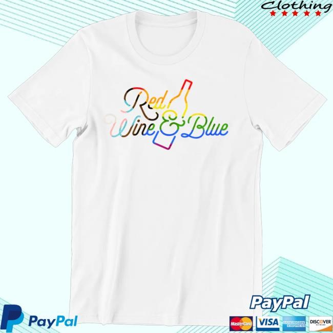 Red Wine And Blue Merch Red Wine And Blue Pride Logo Hoodie