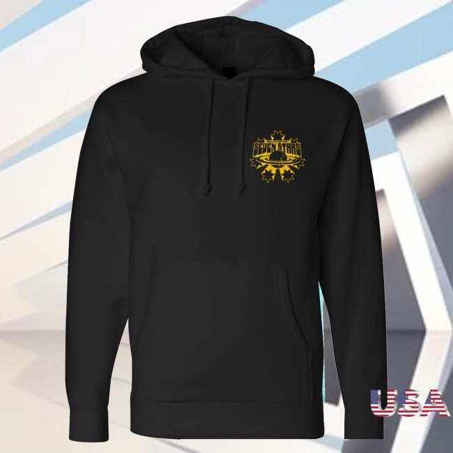 Beyond Human Merch Shop 7S Starburst Yellow Logo Hoodie, Sweatshirt