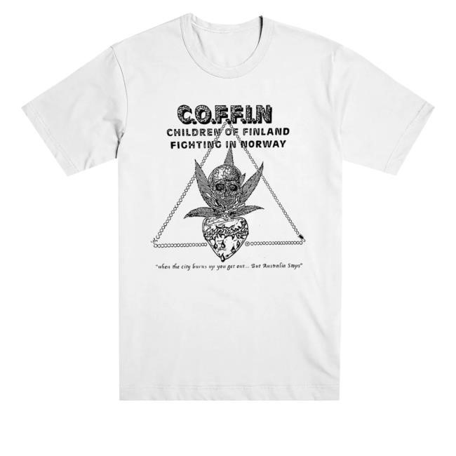 Evil Greed Merch Store Shop C.O.F.F.I.N. "Children - White" Sweatshirt