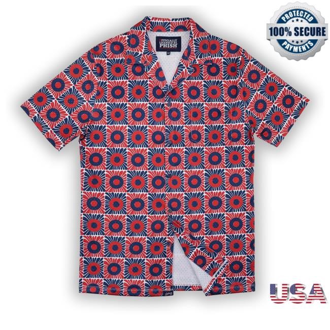 Phish Mesh Button Down Hawaiian T Shirt