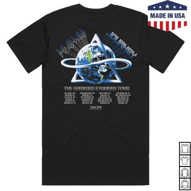 Official Journey Music Merch 2024 Summer Stadium Event Tee