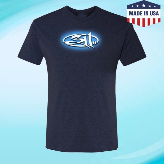 Three Eleven Blue Album Alien Long Sleeve Shirt 311 Merch Store 311 Blue Album Alien