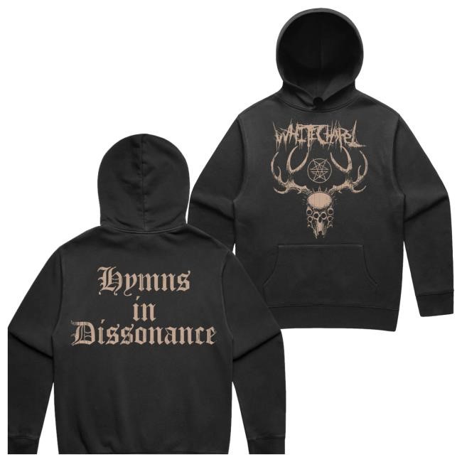 Whitechapel Merch New Merch Store Hymns Faded Black Pullover Crewneck Sweatshirt