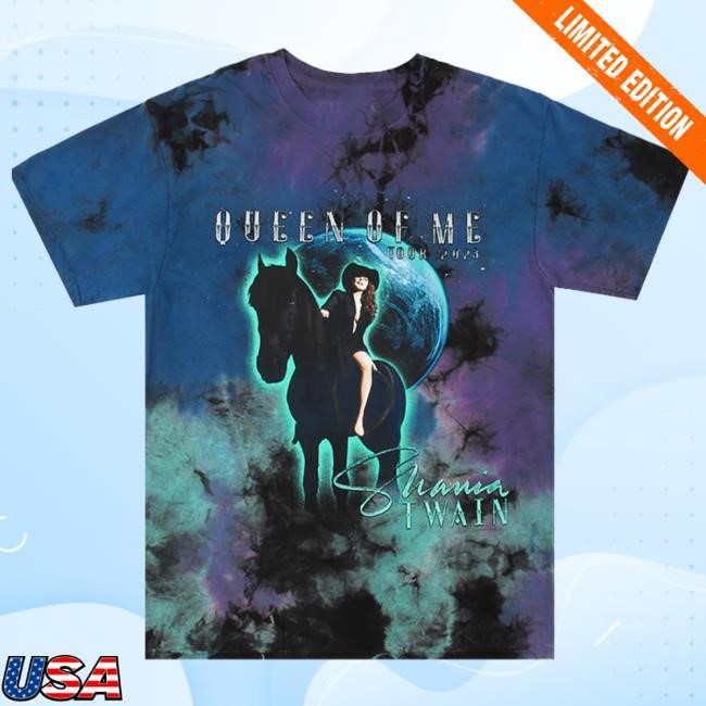 Shania Twain Merch Queen Of Me Tie Dye Hooded Sweatshirt
