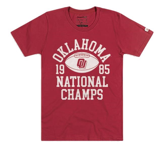 Homefieldapparel Oklahoma Football 1985 National Champions Disco Logo Tank Top