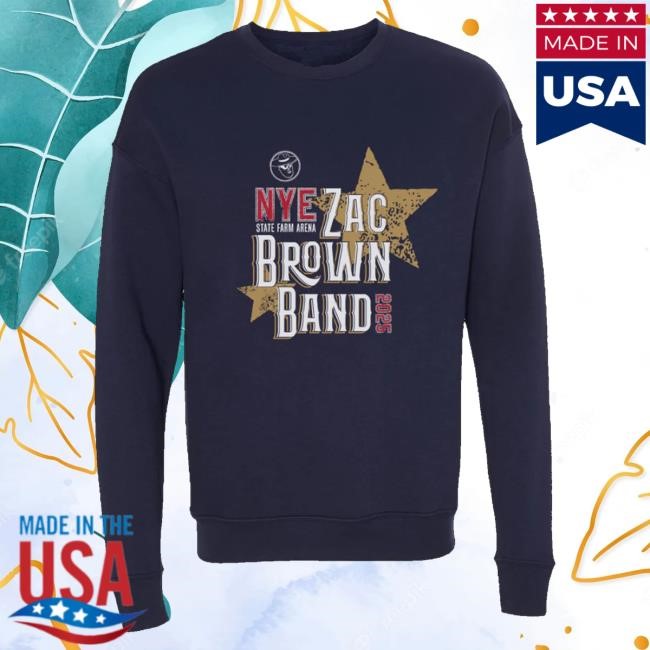 Zac Brown Band Merch Store New Year's Eve 2025 Long Sleeve Shirt