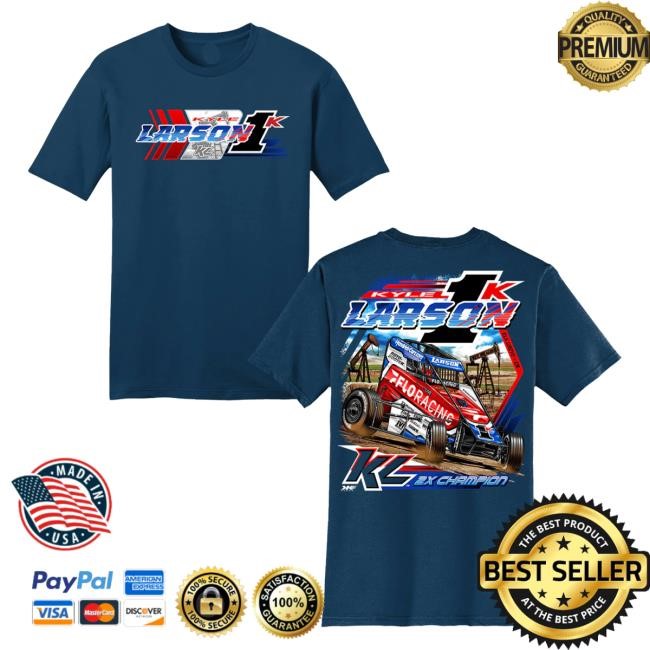 Trending Kyle Larson Merch Store 2025 Chili Bowl Pole Dash Design- Adult Neptune Blue Sweatshirt