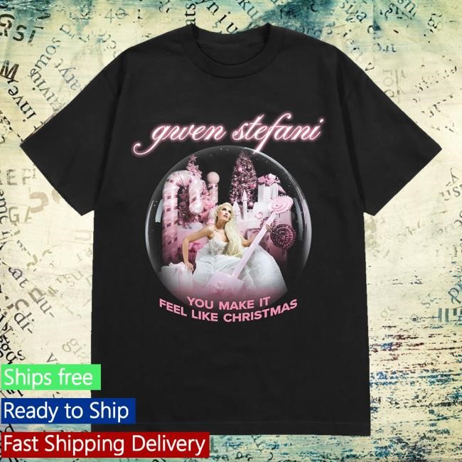 Gwen Stefani Us Store Merch Shake The Snow Globe Black Tank Top