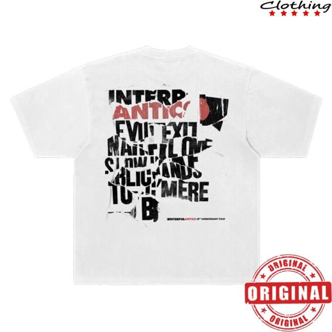 Interpol Nyc Merch Collage Hoodie