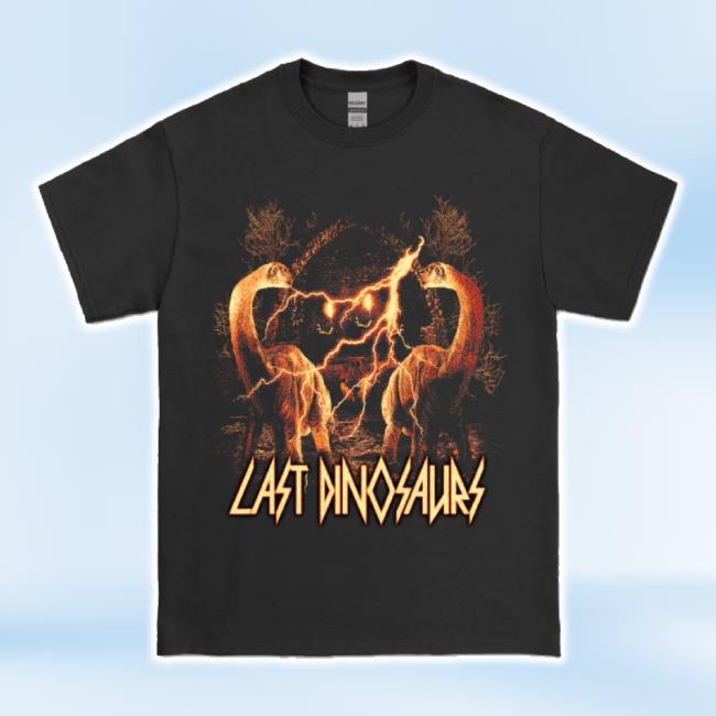 Original Last Dinosaurs Brontosaurus Black Long Sleeve T Shirt Sound Merch