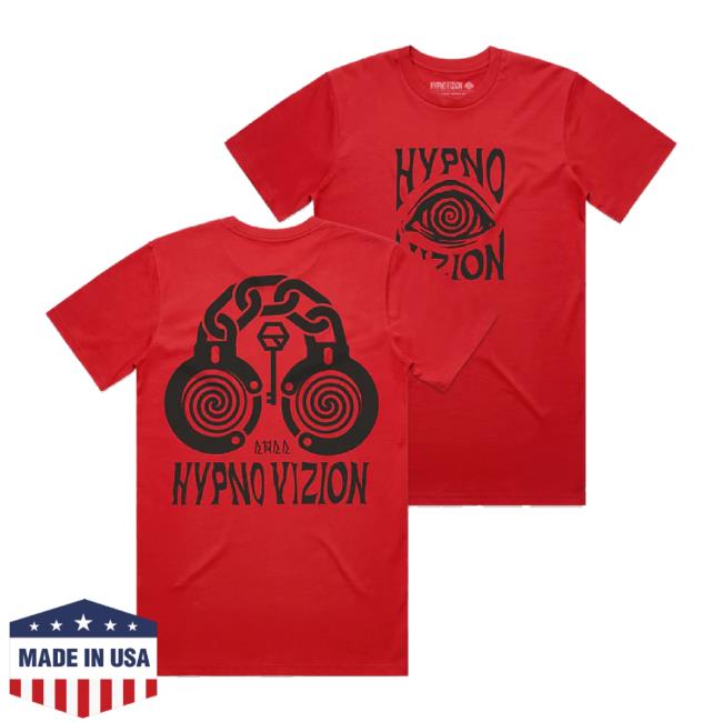 Original Hypnovizion Guided Thought T-Shirt Red Rezz Official Shop