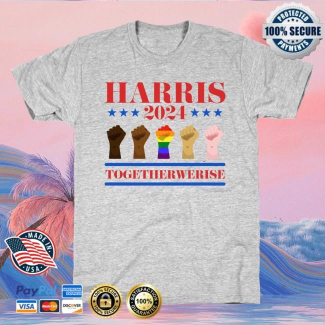 Lookhuman Merch Store Together We Rise Harris 2024 Crewneck Sweatshirt