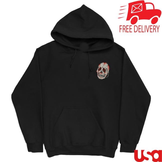 Official Hallow Heart Merch Skeleton Mask Embroidered Pullover New Hoodies