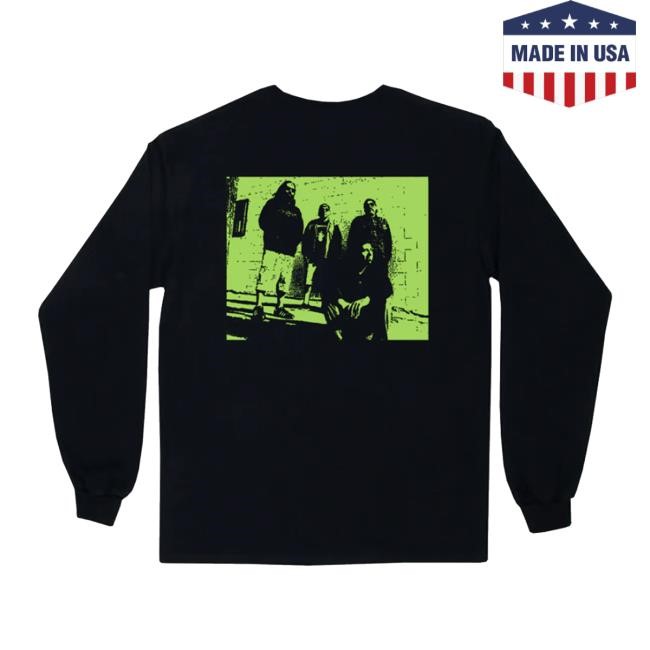 Shop Deftones Merch Store Green Photo Long Sleeve Sweatshirt