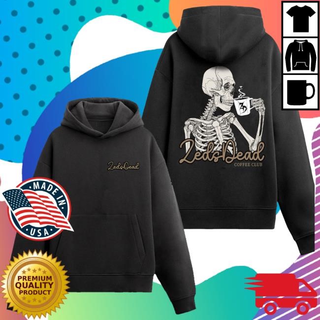 Zeds Dead Merch Store Zeds Dead - Coffee Club Ultra Heavyweight Long Sleeve Shirt