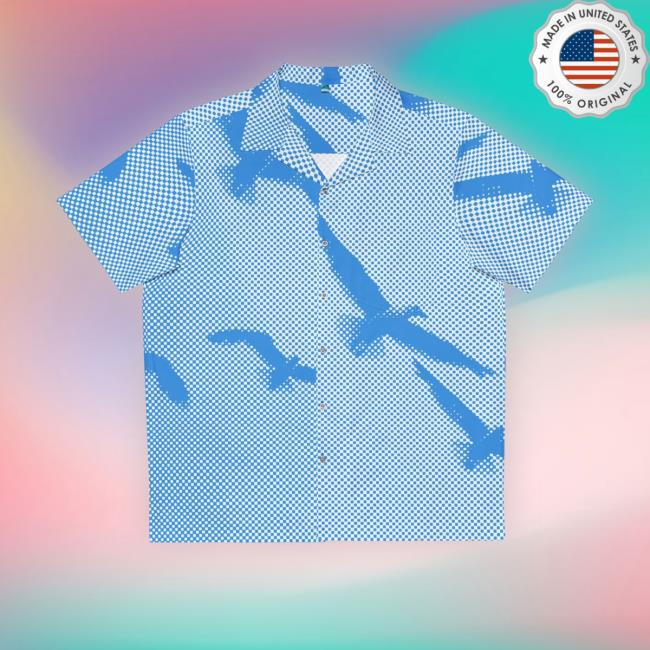Halftone Seagull Hawaiian Sweatshirt