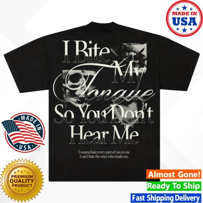 You Me At Six Merch Bite My Tongue Shirts