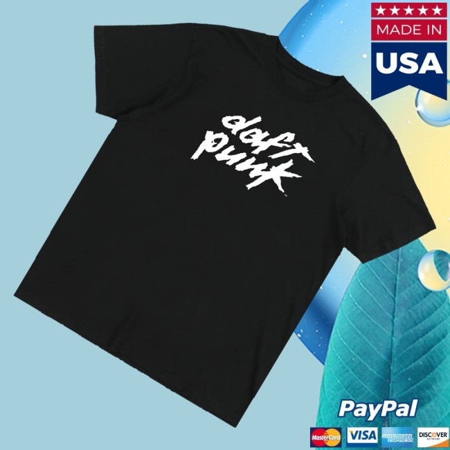 Trending Daft Punk Merch Black Daft Punk Logo Hooded Sweatshirt