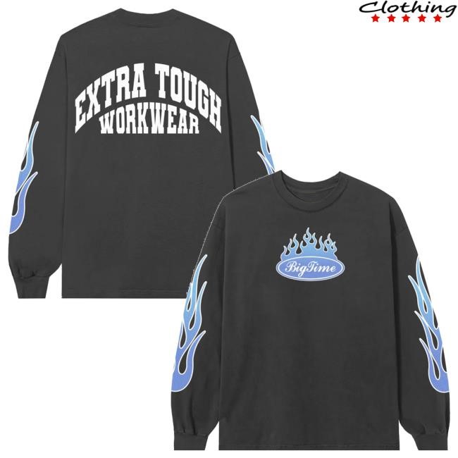 Big Time Big Time Merch Store Bigtime Blue Flame Youth T Shirt