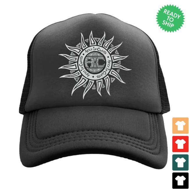 Alice In Chains Shop Sun Logo Black Hat